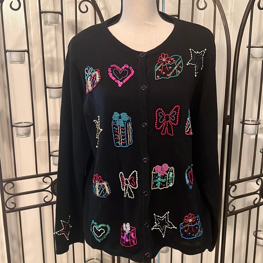 Christmas embroidered sweater